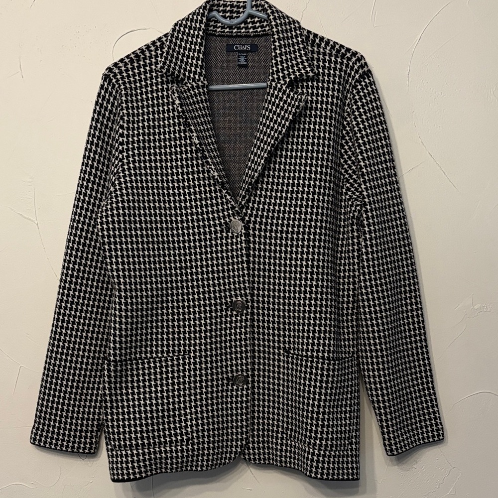 Chaps Houndstooth Women's Blazer